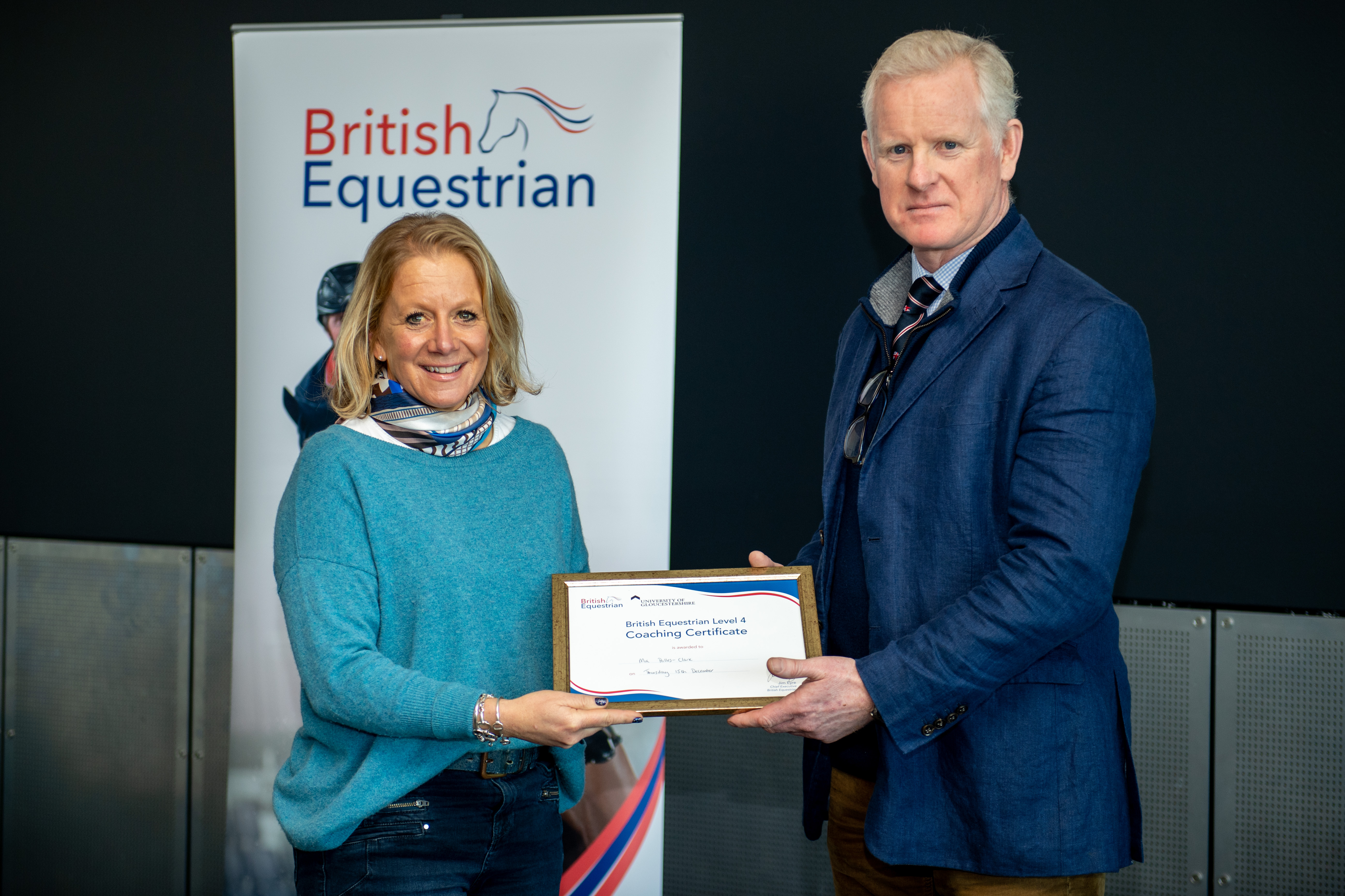 Mia Palles-Clark receives her Level 4 Coaching Certificate